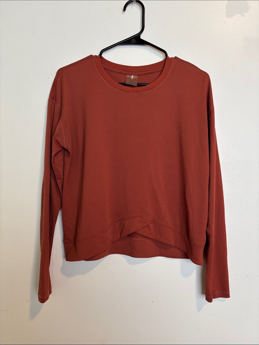 CALIA by Carrie Underwood Rust Long Sleeve Crewneck Sweatshirt